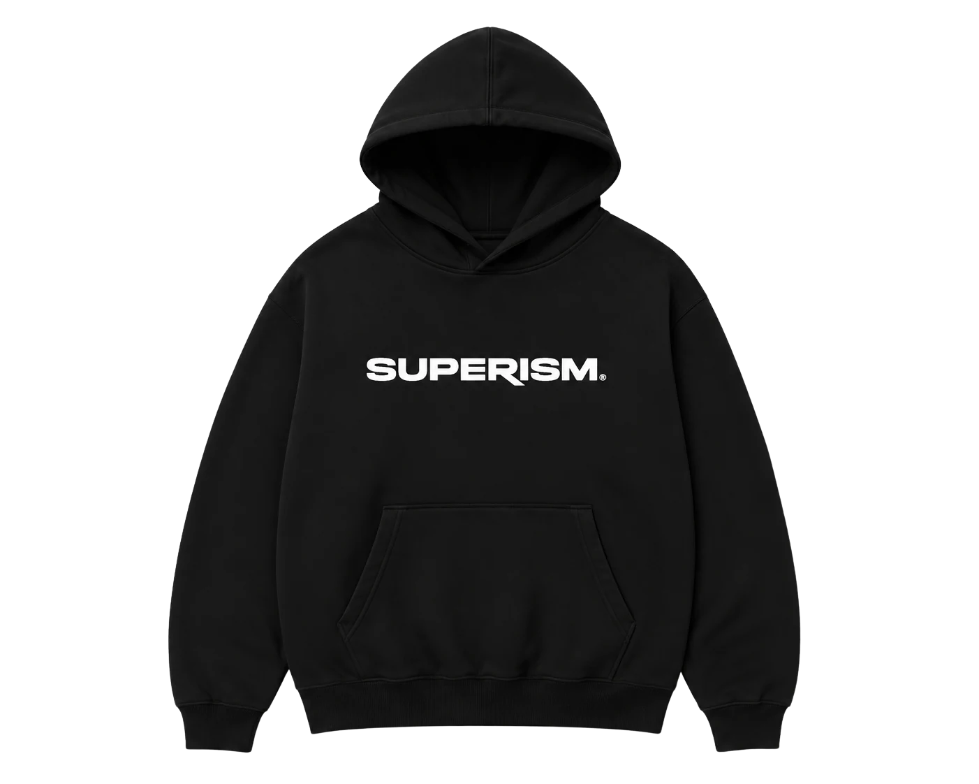 Black Superism logo hoodie